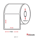 ETIQUETAS PARA IMPRESORA TERMIA SEMI RECUBIERTO AVANCE 25 MM ANCHO 51 MM NUCLEO 1” 1 FILA (S) 2643 ETIQ X ROLLO